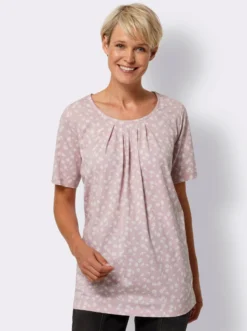 Longshirt mit floralem Druck