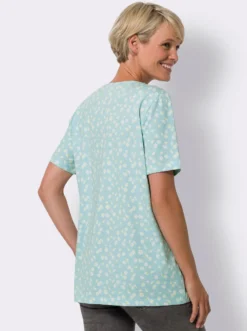 Longshirt mit floralem Druck