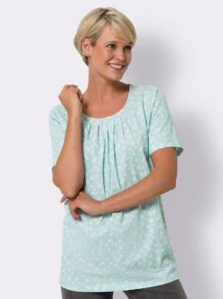 Longshirt mit floralem Druck