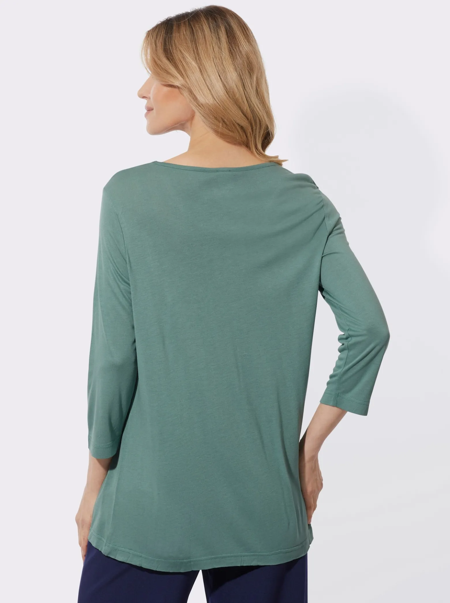 Longshirt mit Glitzersteinchen