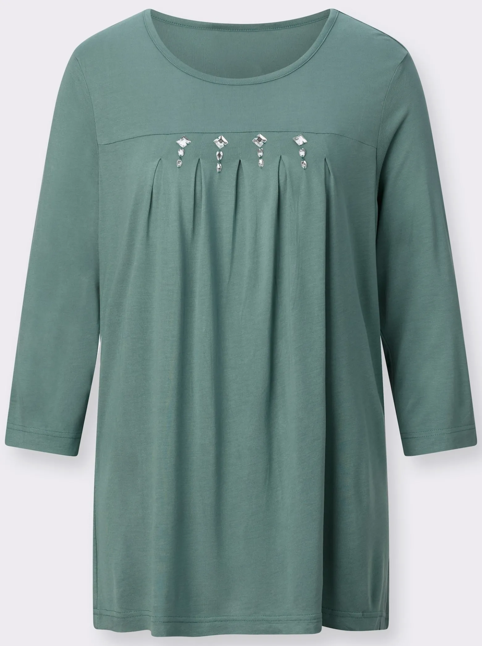Longshirt mit Glitzersteinchen