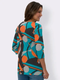 Longshirt mit Grafik-Druck