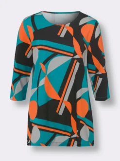 Longshirt mit Grafik-Druck