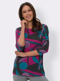 Longshirt mit Grafik-Druck