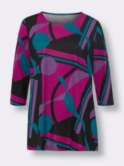Longshirt mit Grafik-Druck