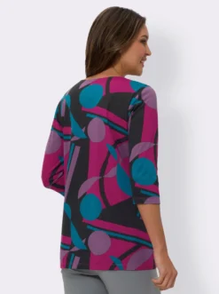 Longshirt mit Grafik-Druck