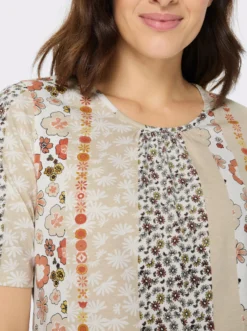 Longshirt mit Halbarm