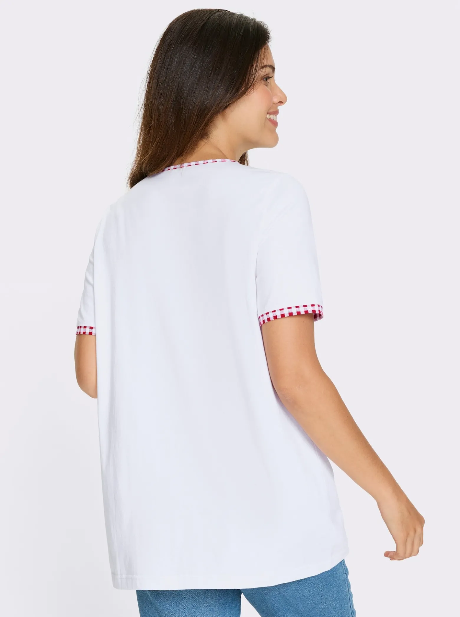 Longshirt mit Herzchen-Motiv