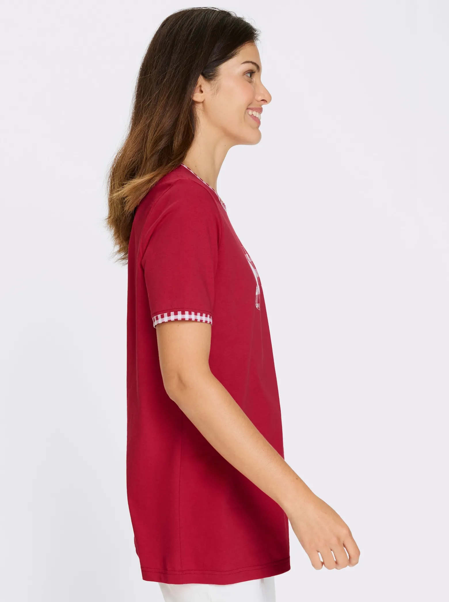 Longshirt mit Herzchen-Motiv