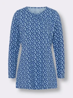 Longshirt mit Herzchen-Print