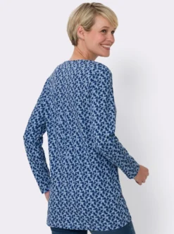 Longshirt mit Herzchen-Print