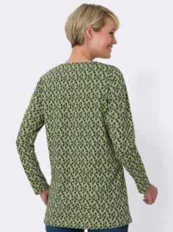Longshirt mit Herzchen-Print