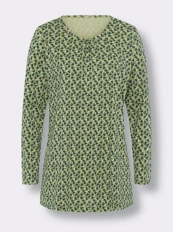 Longshirt mit Herzchen-Print