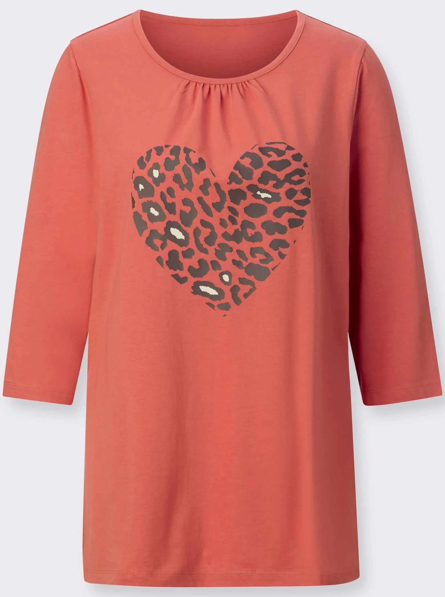 Longshirt mit Herz-Motiv