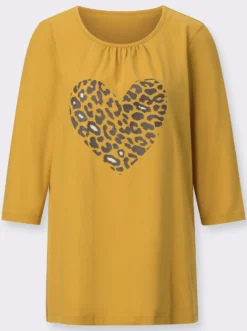 Longshirt mit Herz-Motiv