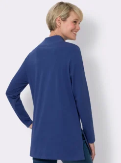 Longshirt mit hohen Seitenschlitzen
