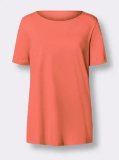 Longshirt mit hohen Seitenschlitzen