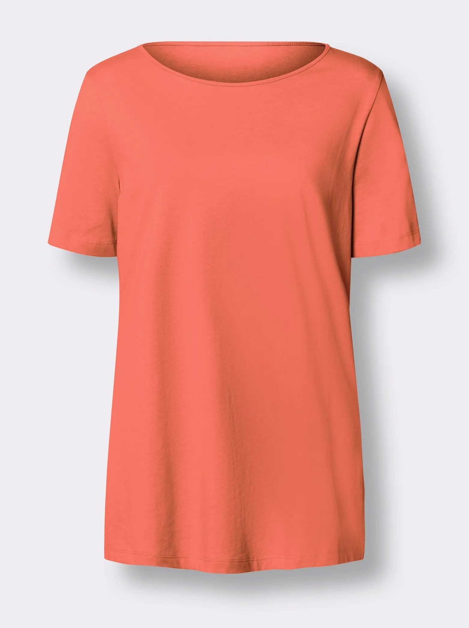 Longshirt mit hohen Seitenschlitzen