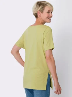 Longshirt mit hohen Seitenschlitzen