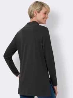 Longshirt mit hohen Seitenschlitzen