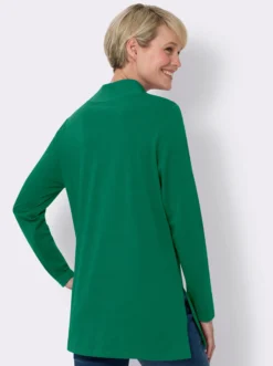 Longshirt mit hohen Seitenschlitzen