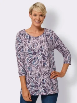 Longshirt mit Kellerfalte vorne