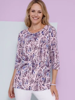 Longshirt mit Kellerfalte vorne