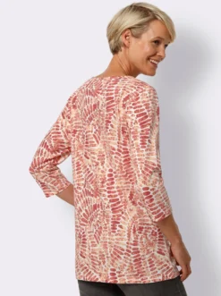 Longshirt mit Kellerfalte vorne
