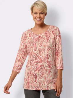 Longshirt mit Kellerfalte vorne
