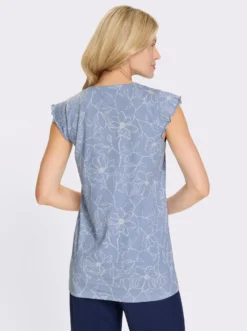 Longshirt mit kurzen Flügel-Ärmeln
