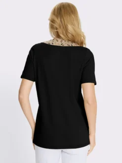 Longshirt mit Leo-Druck