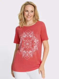 Longshirt mit Mandala-Motiv