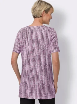 Longshirt mit Minimal-Muster