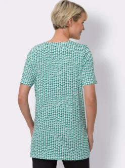 Longshirt mit Minimal-Muster