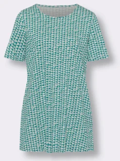 Longshirt mit Minimal-Muster