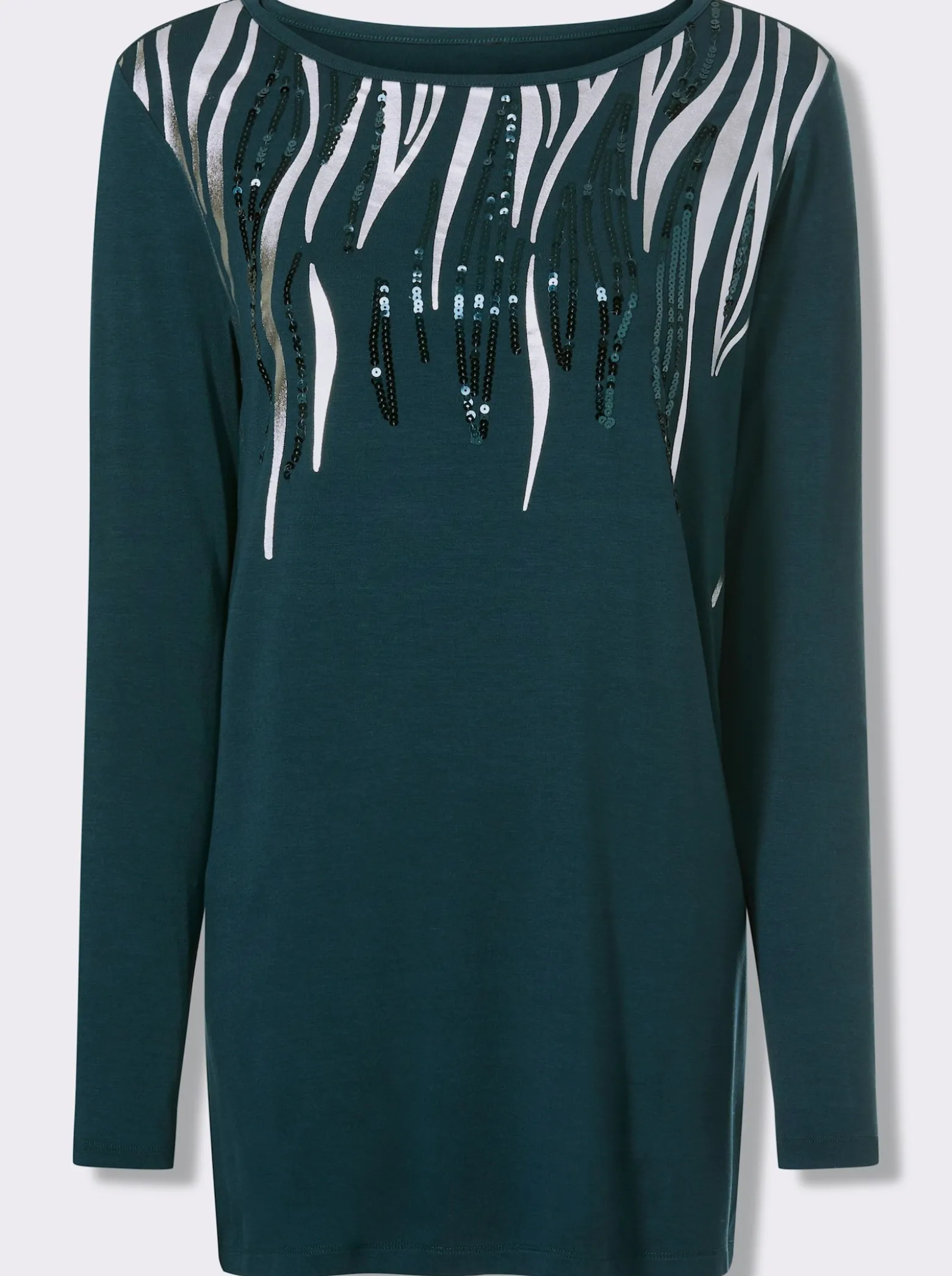 Longshirt mit Pailletten
