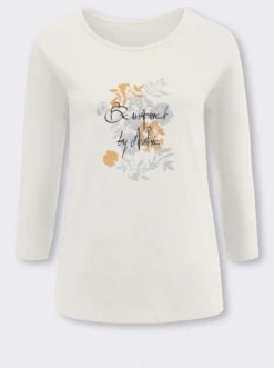 Longshirt mit Print vorne