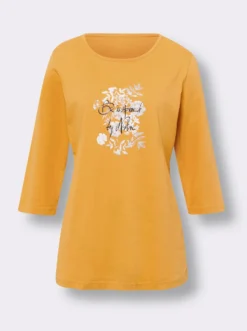 Longshirt mit Print vorne