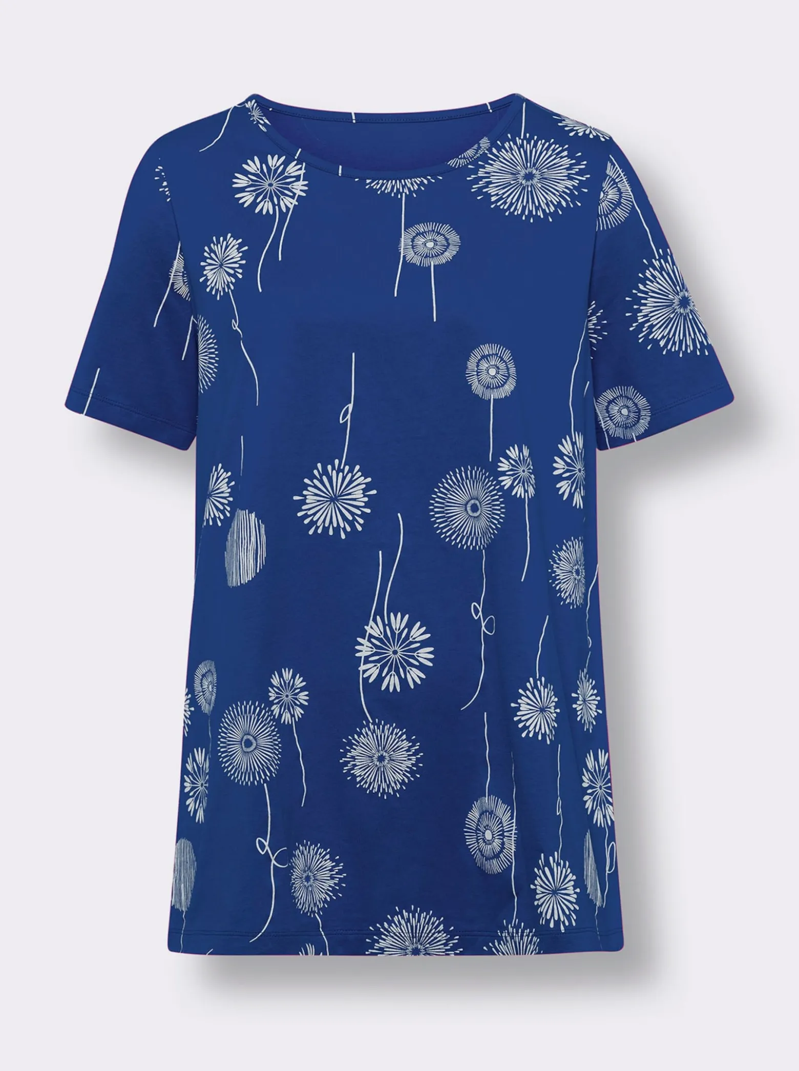 Longshirt mit Pusteblumen-Print
