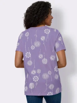 Longshirt mit Pusteblumen-Print