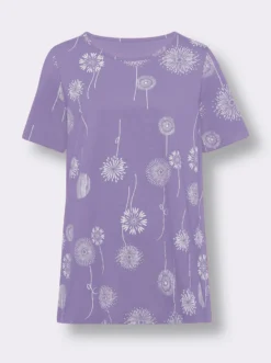 Longshirt mit Pusteblumen-Print