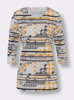 Longshirt mit 3/4-Ärmel