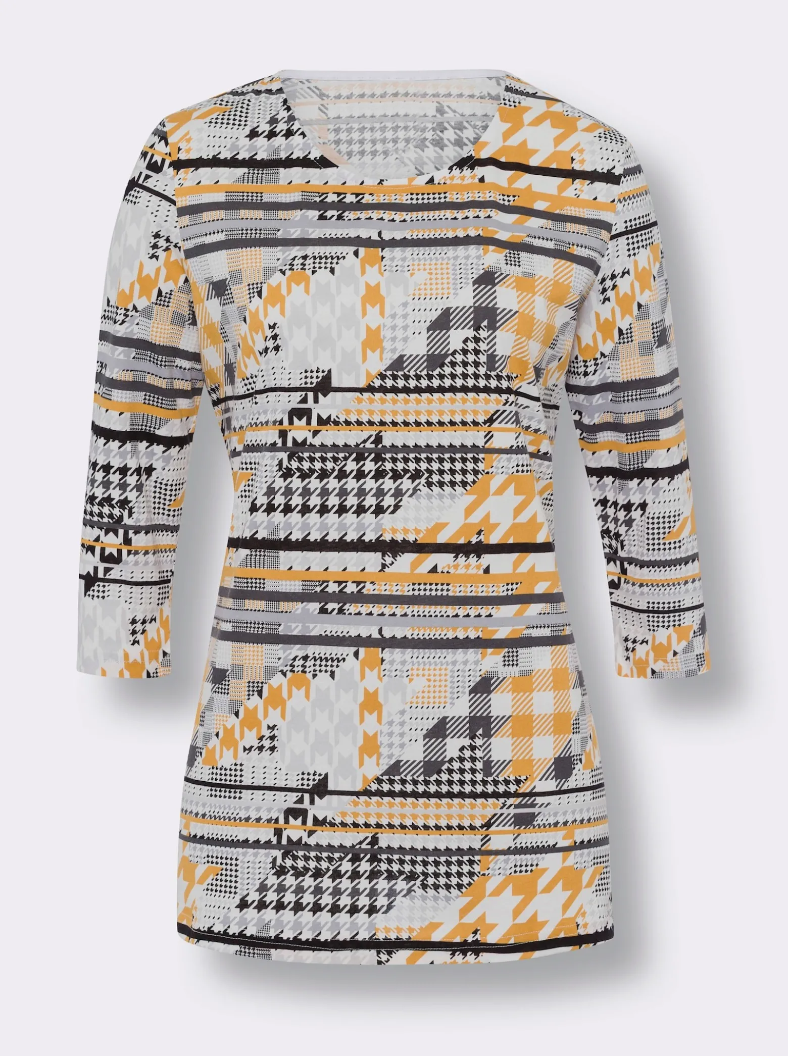 Longshirt mit 3/4-Ärmel