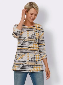 Longshirt mit 3/4-Ärmel