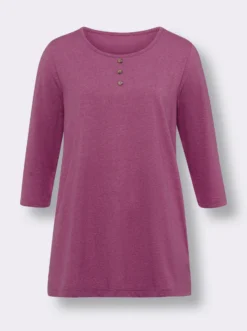 Longshirt mit 3/4-Ärmeln