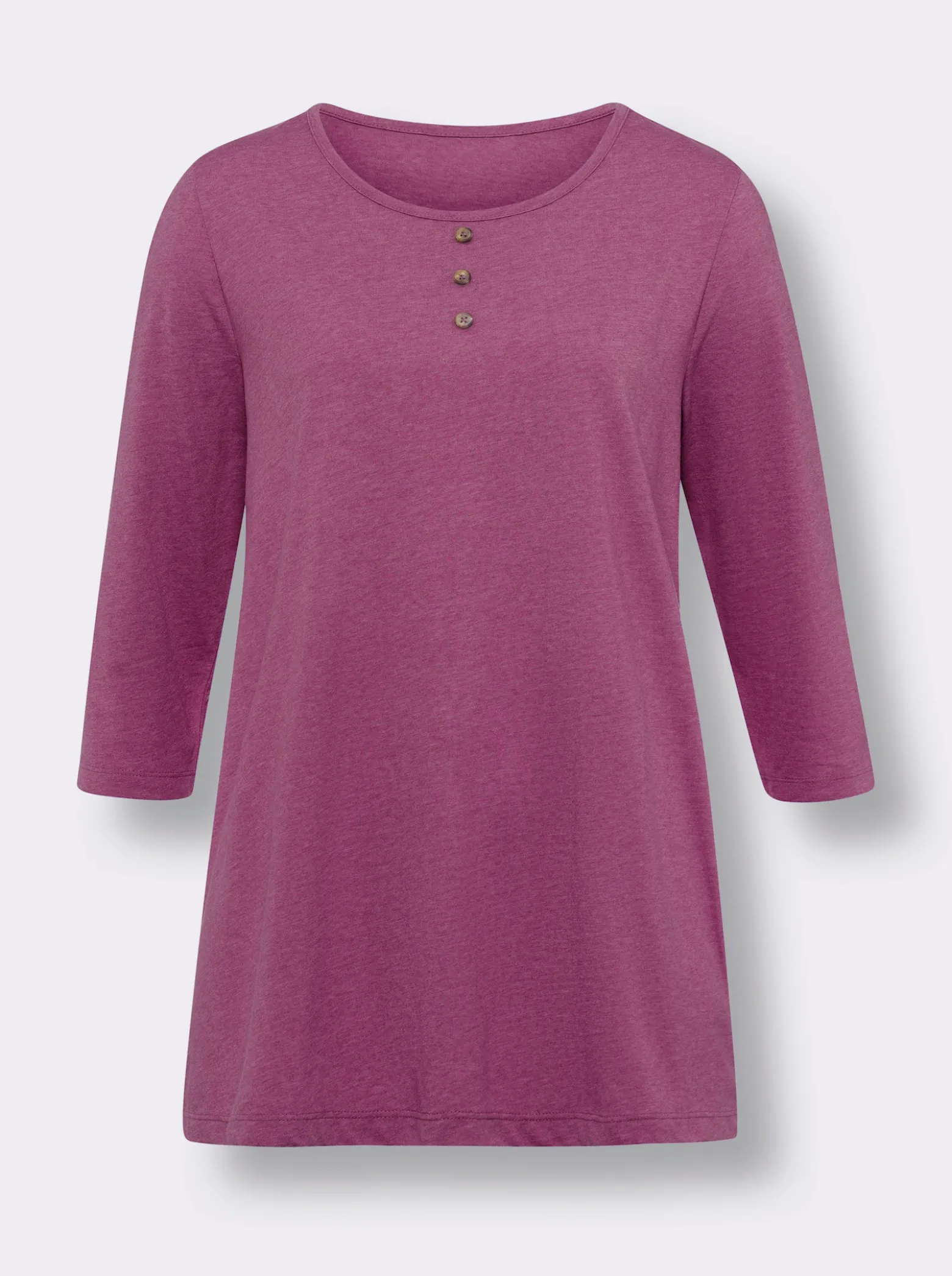 Longshirt mit 3/4-Ärmeln