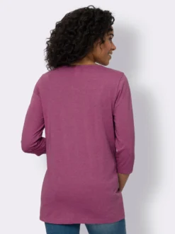 Longshirt mit 3/4-Ärmeln
