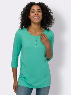 Longshirt mit 3/4-Ärmeln