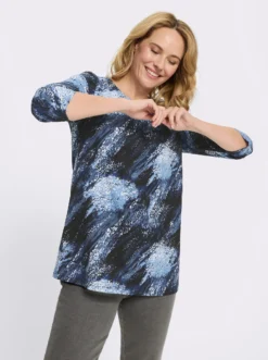 Longshirt mit 3/4-Ärmeln