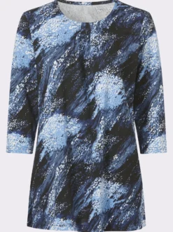 Longshirt mit 3/4-Ärmeln
